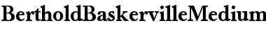 Download BertholdBaskervilleMedium-Book Book Font Title Preview