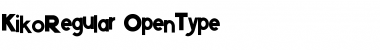 Download Kiko Regular Regular Font Title Preview