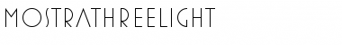 Download MostraThreeLight Regular Font