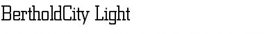 Download BertholdCity-Light Light Font Title Preview
