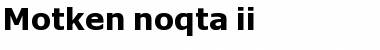 Download Motken noqta ii Regular Font