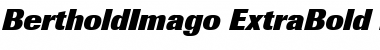 Download BertholdImago-ExtraBold Extra BoldItalic Font Title Preview