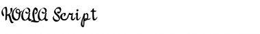 Download Koala Script Regular Font Title Preview