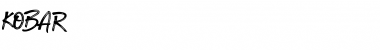 Download KOBAR FONT Regular Font Title Preview
