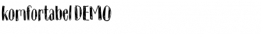 Download Komfortabel DEMO Regular Font Title Preview