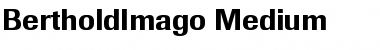 Download BertholdImago-Medium Medium Font Title Preview