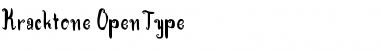 Download Kracktone Regular Font Title Preview