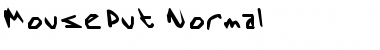 Download MousePut Normal Font