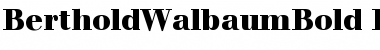 Download BertholdWalbaumBold-Book Book Font Title Preview