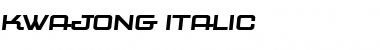Download Kwajong Italic Font Title Preview