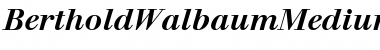 Download BertholdWalbaumMedium-Book BookItalic Font Title Preview