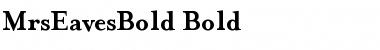 Download MrsEavesBold Bold Font