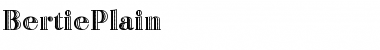 Download BertiePlain Regular Font Title Preview