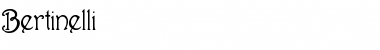 Download Bertinelli Regular Font Title Preview