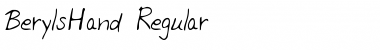 Download BerylsHand Regular Font Title Preview