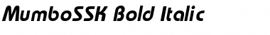 Download MumboSSK Bold Italic Font