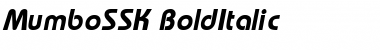 Download MumboSSK BoldItalic Font