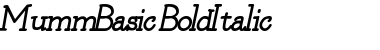 Download MummBasic BoldItalic Font