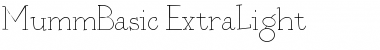 Download MummBasic ExtraLight Font
