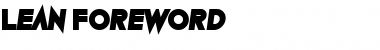 Download Lean Foreword Regular Font Title Preview