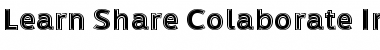 Download Learn Share Colaborate Inout Regular Font Title Preview