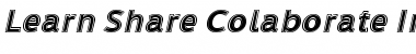 Download Learn Share Colaborate Inout Italic Font Title Preview