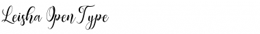 Download leisha Regular Font Title Preview