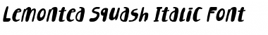 Download Lemontea Squash Italic Font Title Preview