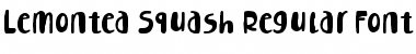 Download Lemontea Squash Regular Font Title Preview