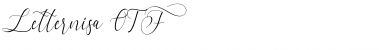 Download Letternisa Regular Font Title Preview