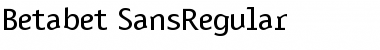 Download Betabet SansRegular Regular Font Title Preview