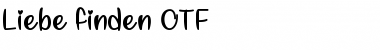 Download Liebe finden Regular Font Title Preview