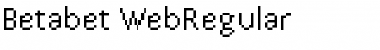 Download Betabet WebRegular Regular Font Title Preview