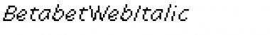 Download BetabetWebItalic Regular Font Title Preview