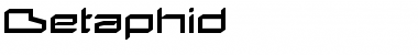 Download Betaphid Regular Font Title Preview