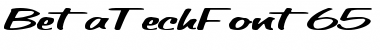 Download BetaTechFont65 Regular Font Title Preview