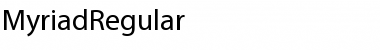 Download MyriadRegular Normal Font