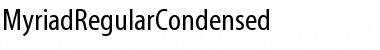 Download MyriadRegularCondensed Normal Font