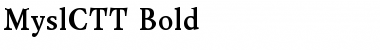 Download MyslCTT Bold Font
