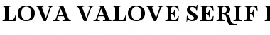 Download Lova Valove Serif Regular Font Title Preview