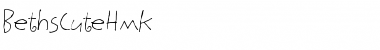 Download BethsCuteHmk Regular Font Title Preview