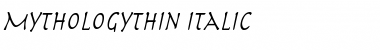 Download MythologyThin Italic Font