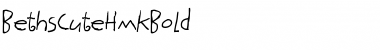 Download BethsCuteHmkBold Regular Font Title Preview