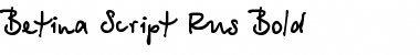 Download Betina Script Rus Bold Font Title Preview
