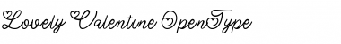 Download Lovely Valentine Regular Font Title Preview