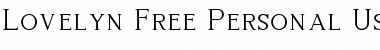 Download Lovelyn Regular Font Title Preview