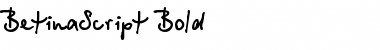 Download BetinaScript Bold Font Title Preview