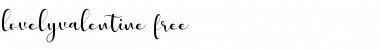 Download lovelyvalentine Regular Font Title Preview