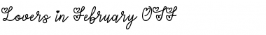 Download Lovers in February Regular Font Title Preview