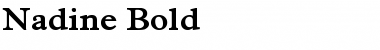 Download Nadine Bold Font